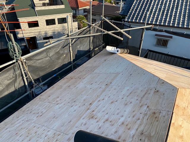 野地板のメンテナンス構造用合板